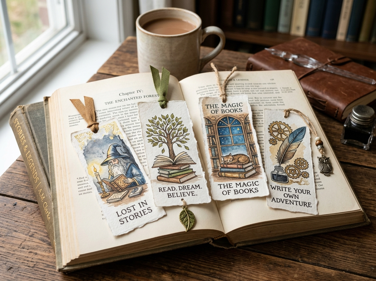 Page: Boekenleggers knutselen voor Boekenweek 2014 - Knutselhulp. Context: Met deze superleuke geknu